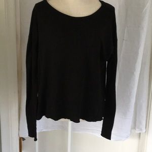 Frank & Eileen long sleeve Tee Lab cotton tee. Size Small Black